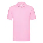 Light pink men's Premium Polo shirt Friut of the Loom