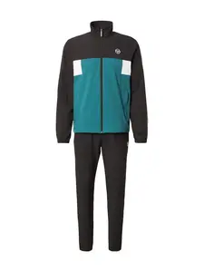 Sergio Tacchini Tréningový komplet  modrozelená / čierna / biela