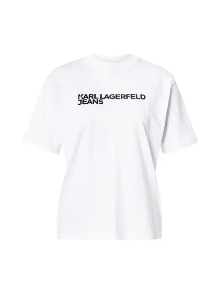 KARL LAGERFELD JEANS Tričko  čierna / biela