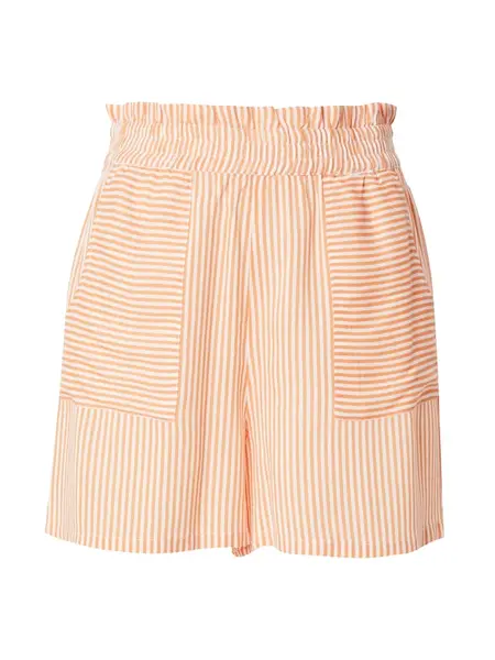 VERO MODA Nohavice 'VMBUMPY'  oranžová / biela
