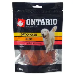 ONTARIO Sušené kuřecí plátky pro psy 70 g