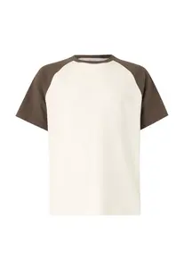 HOLLISTER Tričko  krémová / hnedá