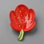 Flower Shape Ceramics Soap Dish Tray