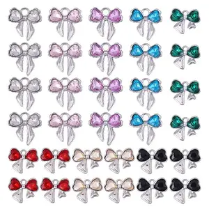 32Pcs 8 Styles Alloy Pendants