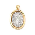 Brass Micro Pave Clear Cubic Zirconia Pendants