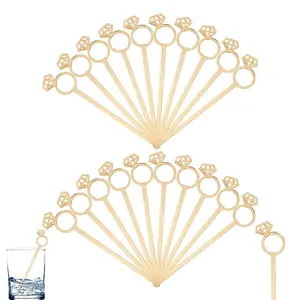 20Pcs Transparent Acrylic Stirring Rods