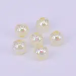 Electroplate Crackle Acrylic Beads
