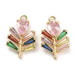 Brass Micro Cubic Zirconia Pendants