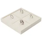 4-Slot Microfiber Ring Organizer Display Stands