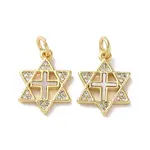Brass Micro Pave Cubic Zirconia Pendants