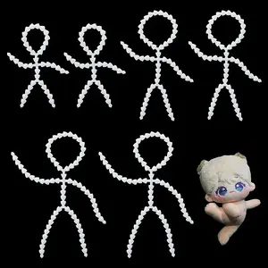 6Pcs 3 Style Plastic Action Figure Movable Skeleton