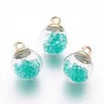 Transparent Glass Bottle Pendants