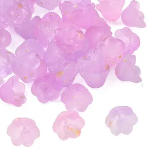 Frosted Glass Bead Cap