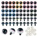 40 Sets 10 Colors Plastic Craft Eyes