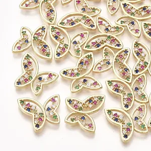 Brass Cubic Zirconia Cabochons