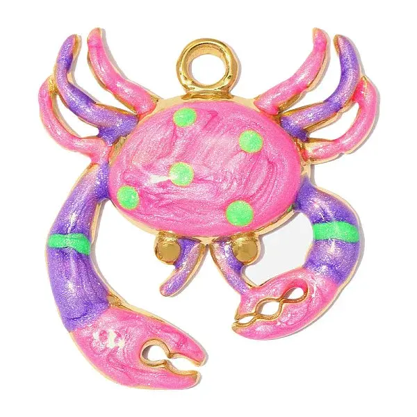 304 Stainless Steel with Enamel Pendants