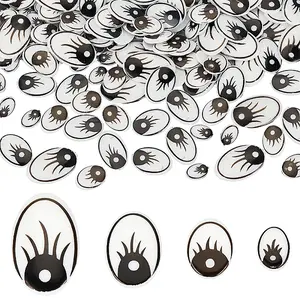 200Pcs 4 Styles Acrylic Doll Eye Patch