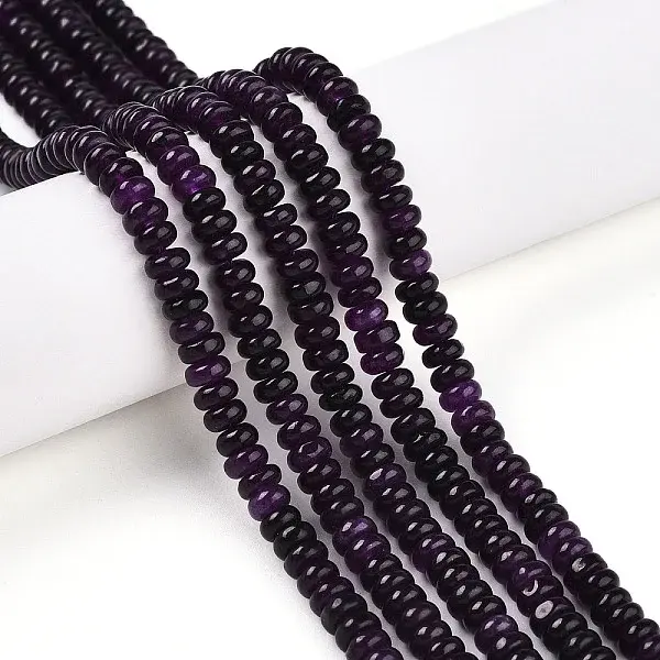 Dyed Natural White Jade Beads Strands