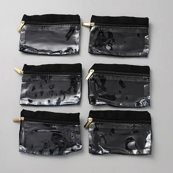 6Pcs Rectangle Polyester Jewelry Storage Bags