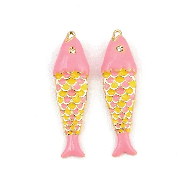 Brass Enamel Pendants