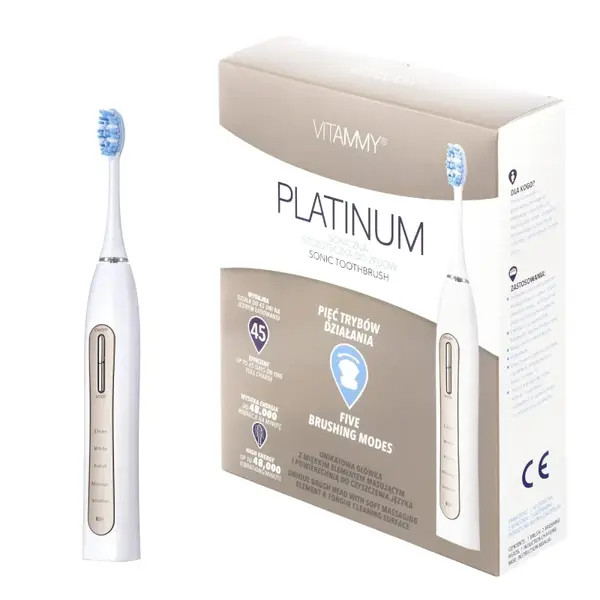 VITAMMY PLATINUM Sonická zubná kefka s 5 funkciami TOW017605