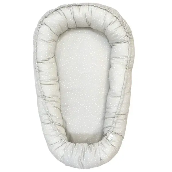 Hniezdo pre bábätko - ecru bodka