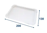 1000 ks - Papírový tácek bílý 130x200mm