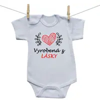 Boodyy Body s krátkym rukávom Vyrobená z lásky 92 (18-24 mesiacov)