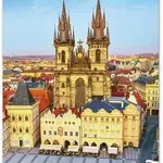 NOTIQUE Nástěnný kalendář Praha 2026 (české kalendárium)