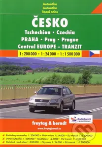 Česko, Praha 1:200 000  1:24 000  1:1 500 000 (Autoatlas)