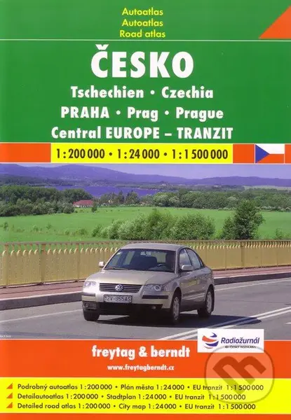 Česko, Praha 1:200 000  1:24 000  1:1 500 000 (Autoatlas)