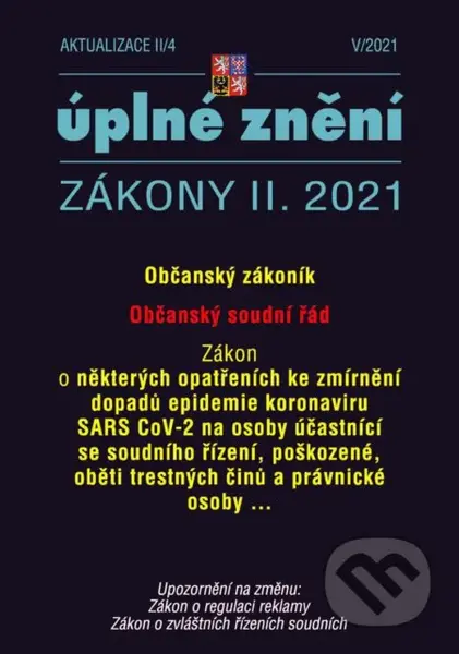 Aktualizace II/4 Občanský zákoník, Občanský soudní řád