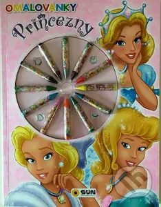 Princezny s voskovkami - omalovánky