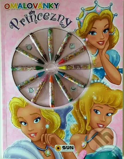Princezny s voskovkami - omalovánky