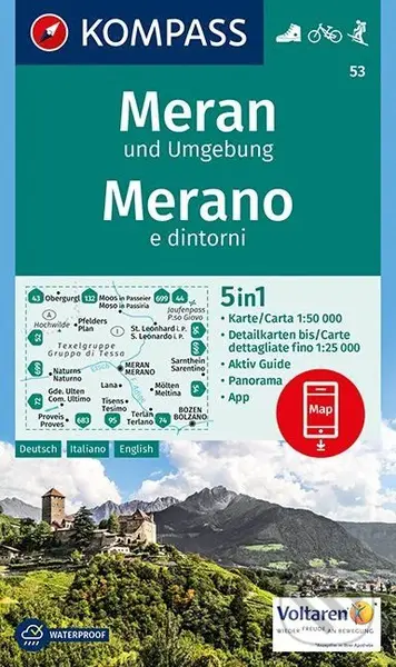 Meran und Umgebung / Merano e dintorni (K 53  (mierka 1:50 000))