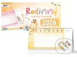 Stolní Rodinný plánovací kalendář 2026