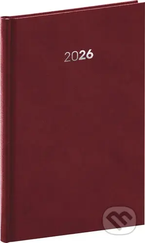 NOTIQUE Týždenný diár Balakon 2026 (bordový) (stĺpcový)