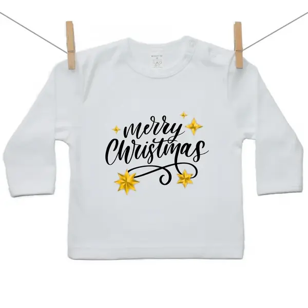 Boodyy Tričko s dlhým rukávom Merry Christmas 86 (12-18 mesiacov)