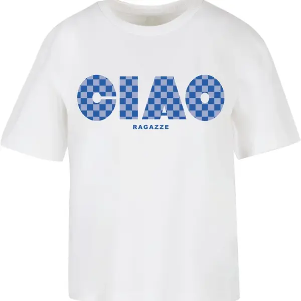 Women's T-shirt Ciao Ragazze white