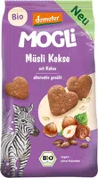 MOGLi bio kakaové müsli sušienky s certifikáciou Demeter