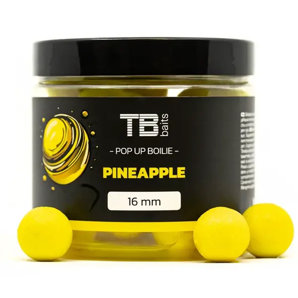 Tb baits plovoucí boilie pop-up pineapple + nhdc 65 g-16 mm