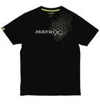 Matrix tričko black hex print t-shirt - xxl