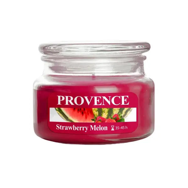 Provence Svíčka ve skle s víčkem Jahoda a meloun 200 g