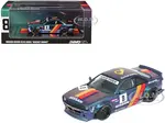 Nissan Silvia (S14) Boss RHD (Right Hand Drive) 8 "Rocket Bunny" Magic Purple with Stripes 1/64 Diecast Model Car by Inno Models