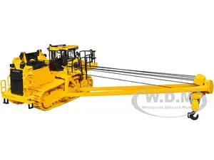 Komatsu D155CX-8 With K170 Pipelayer Yellow with Accessories 1/50 Diecast Model by First Gear