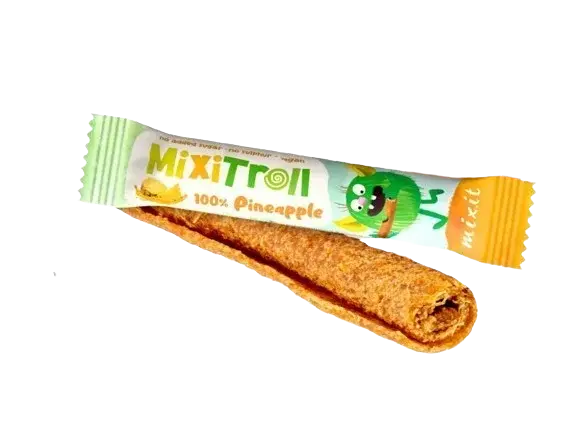MIXIT Ovocná rolka MixiTroll – 100% Ananás 20 g