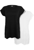 Dámské tričko Urban Classics Extended Shoulder Tee 2-Pack