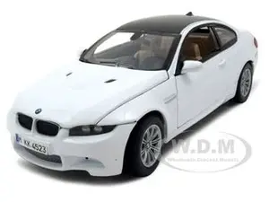 BMW M3 E92 Coupe White 1/24 Diecast Model Car by Motormax