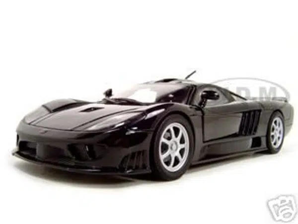 Saleen S7 Black 1/18 Diecast Model Car by Motormax
