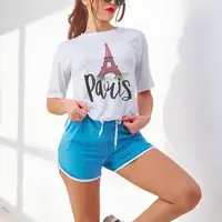 Resti Women's sports set with a t-shirt and shorts Paris